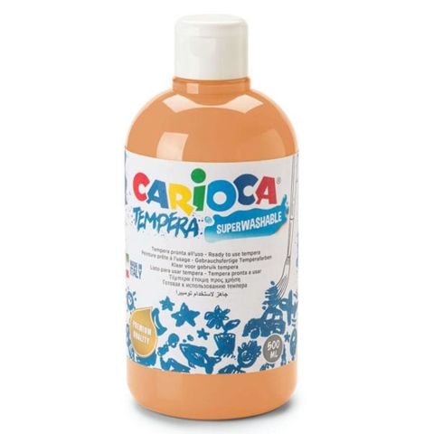 Carioca Süper Yıkanabilir Parmak Boya 500ml - Pastel Turuncu