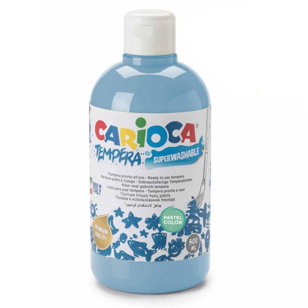 Carioca Süper Yıkanabilir Parmak Boya 500ml - Pastel Mavi