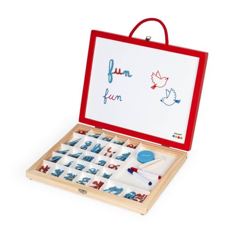 Janod Ahşap Yazı Tahtası ve Harf Kiti / 4-in-1 Wooden Letters Kit