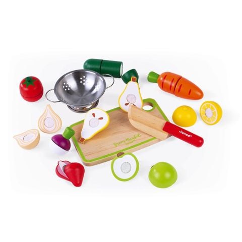 Janod Meyve Sebze Seti - Green Market Fruits & Vegetable Maxi Set