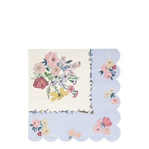 Meri Meri - English Garden Napkins - English Garden Peçete - L - 16'lı