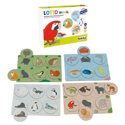 Beleduc Active Kids / Lotto Animal – Vahşi Doğa Tombala