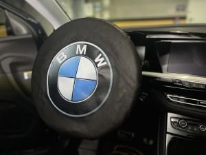 Direksiyon Kılıfı Lastikli Tam Koruma Bmw Baskılı