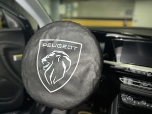 Direksiyon Kılıfı Lastikli Tam Koruma Peugeot Baskılı