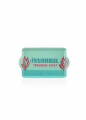 İstanbul Mini Tepsi Mavi 24x14 cm