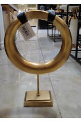 GOLD SİYAH  OVAL OBJE 27*8,5*36 CM