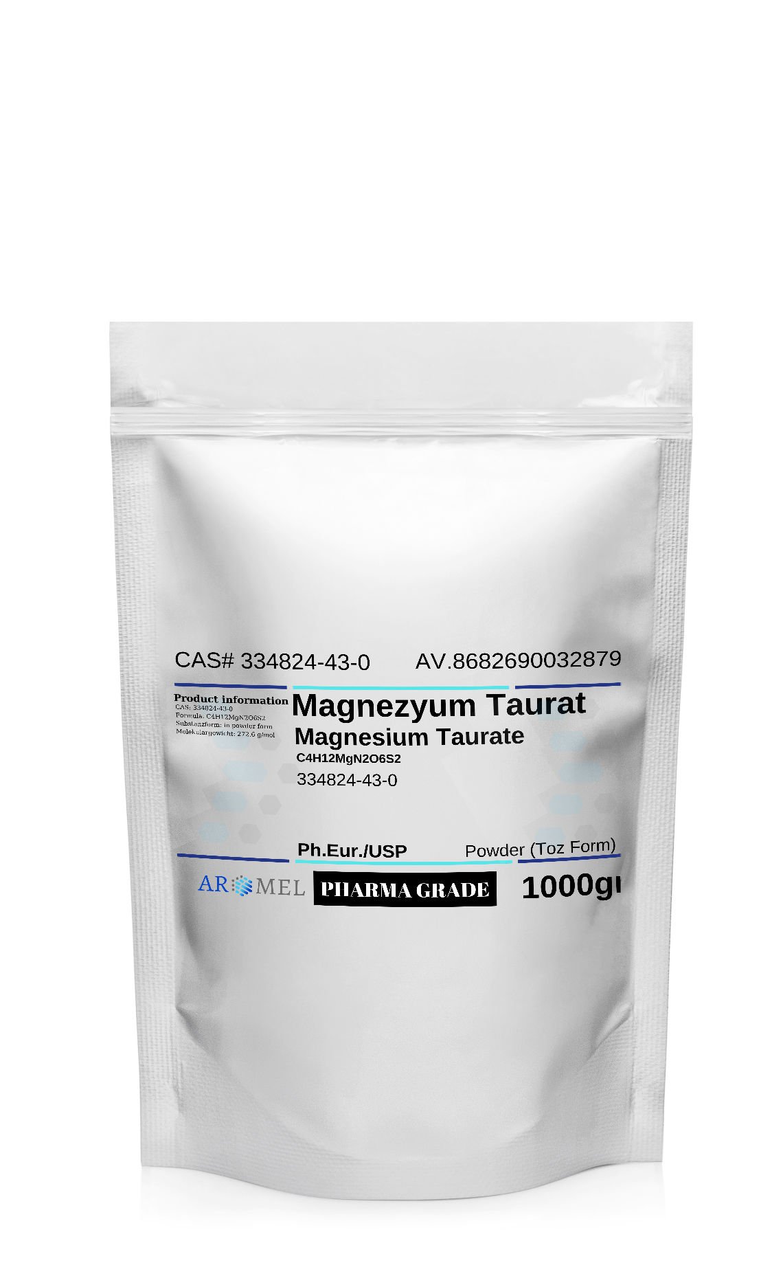 Aromel Magnezyum Taurat | 1 Kg | Magnesium Taurate