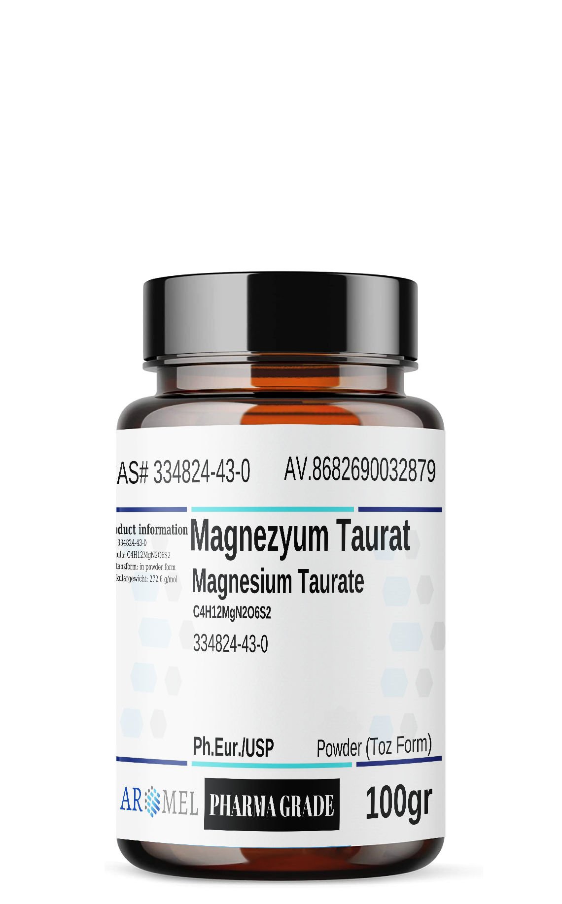 Aromel Magnezyum Taurinat | 100 gr | Magnesium Taurate