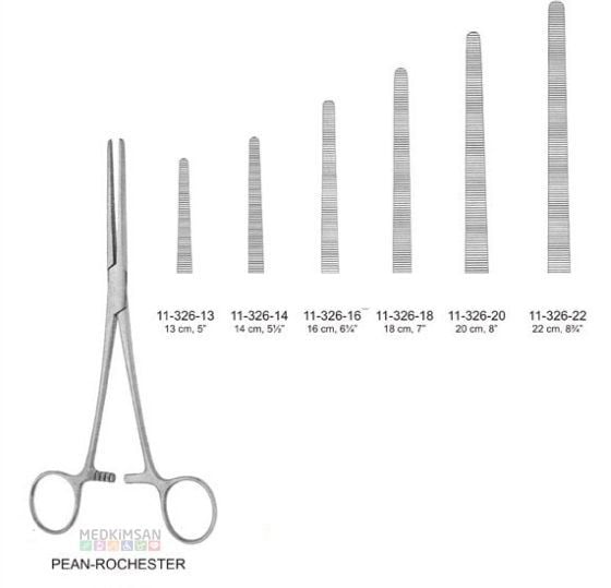 Hemostatik Pens | 180 mm | Rochester Pean Tipi