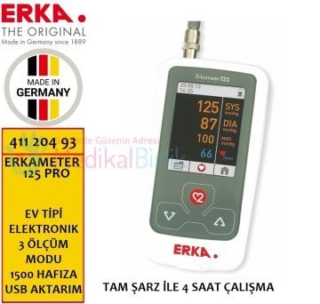 Erka Erkameter 125 PRO Model Elektronik Tansiyon Aleti 411 204 93