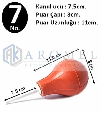 Kanüllü Puar No.7 | Hava Pompası | Kauçuk Puar Pompa