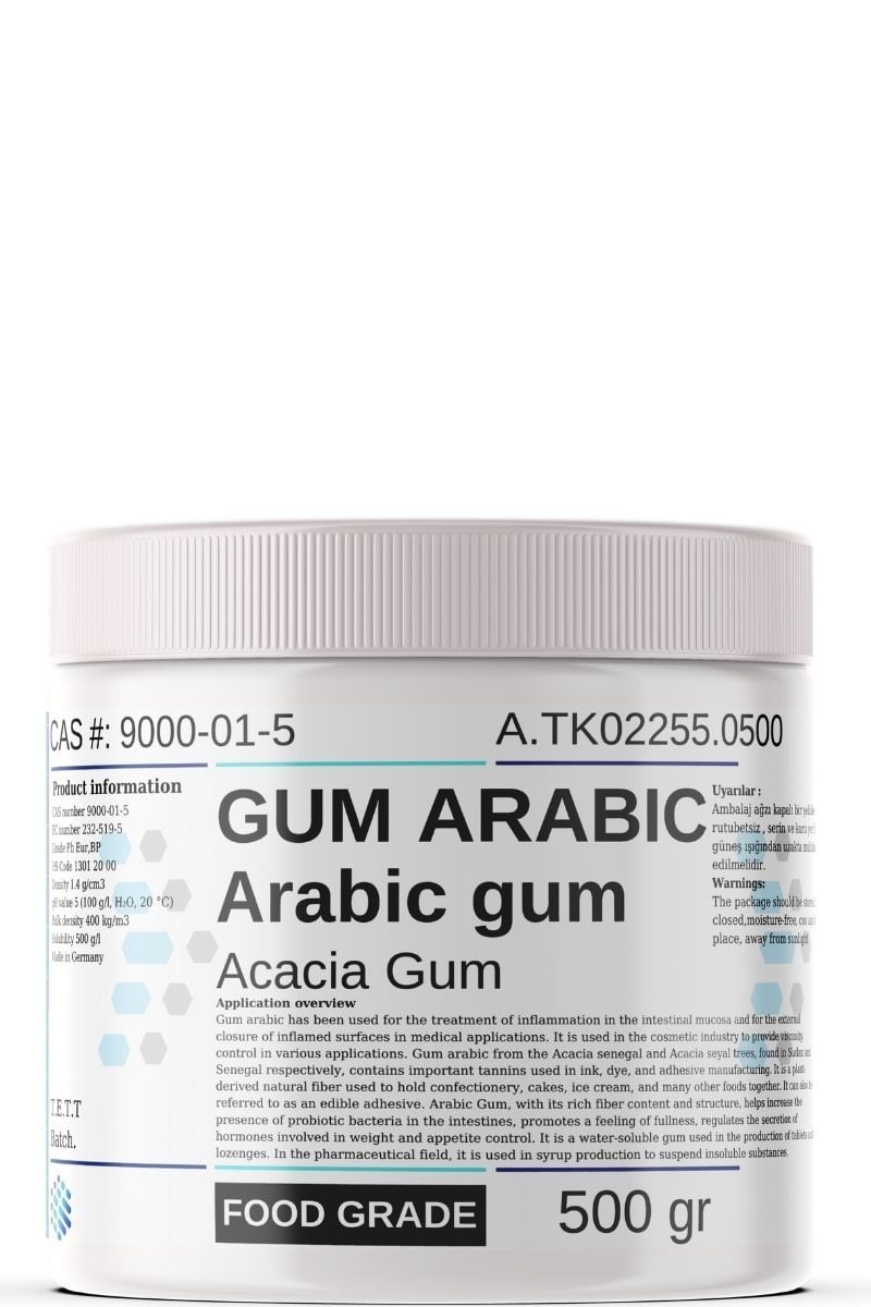 Gum Arabik, Akasya Gamı | 500 gr | Arabic Gum | Alman Menşei