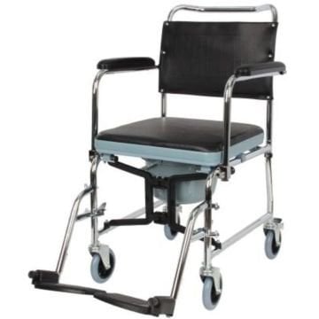 Klozetli Tekerlekli Sandalye | Tuvaletli Banyo Tekerlekli Sandalyesi | Hasta Yıkama Sandalyesi