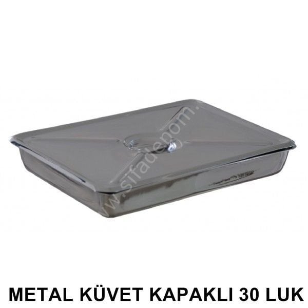 Metal Küvet Kapaklı 30 Luk