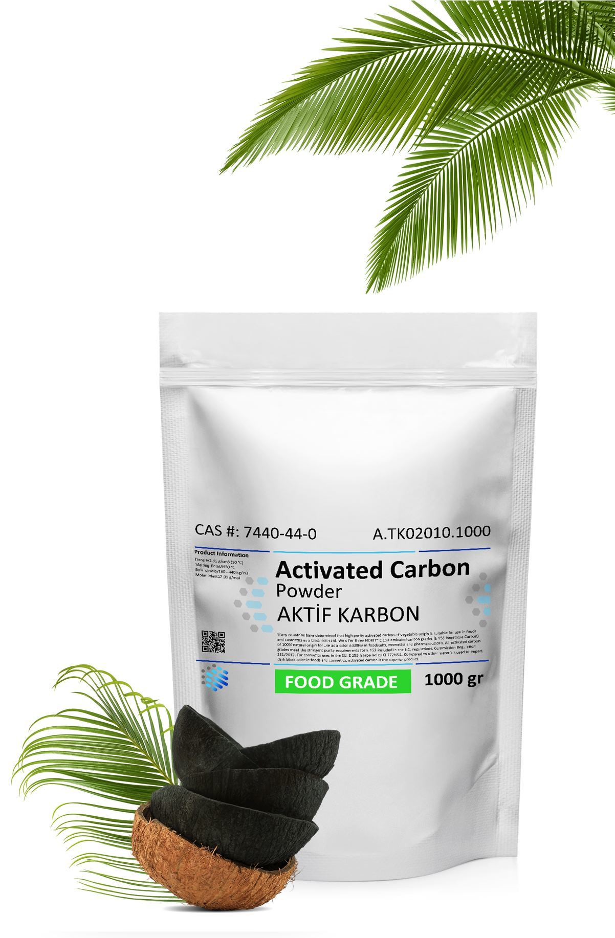 Aktif Karbon 1 Kg | Food Grade | Activated Carbon Powder