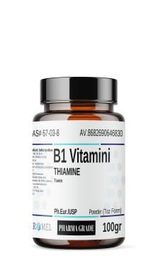 Aromel B1 Vitamini Tiamin | 100 gr | Thiamine monohydrate
