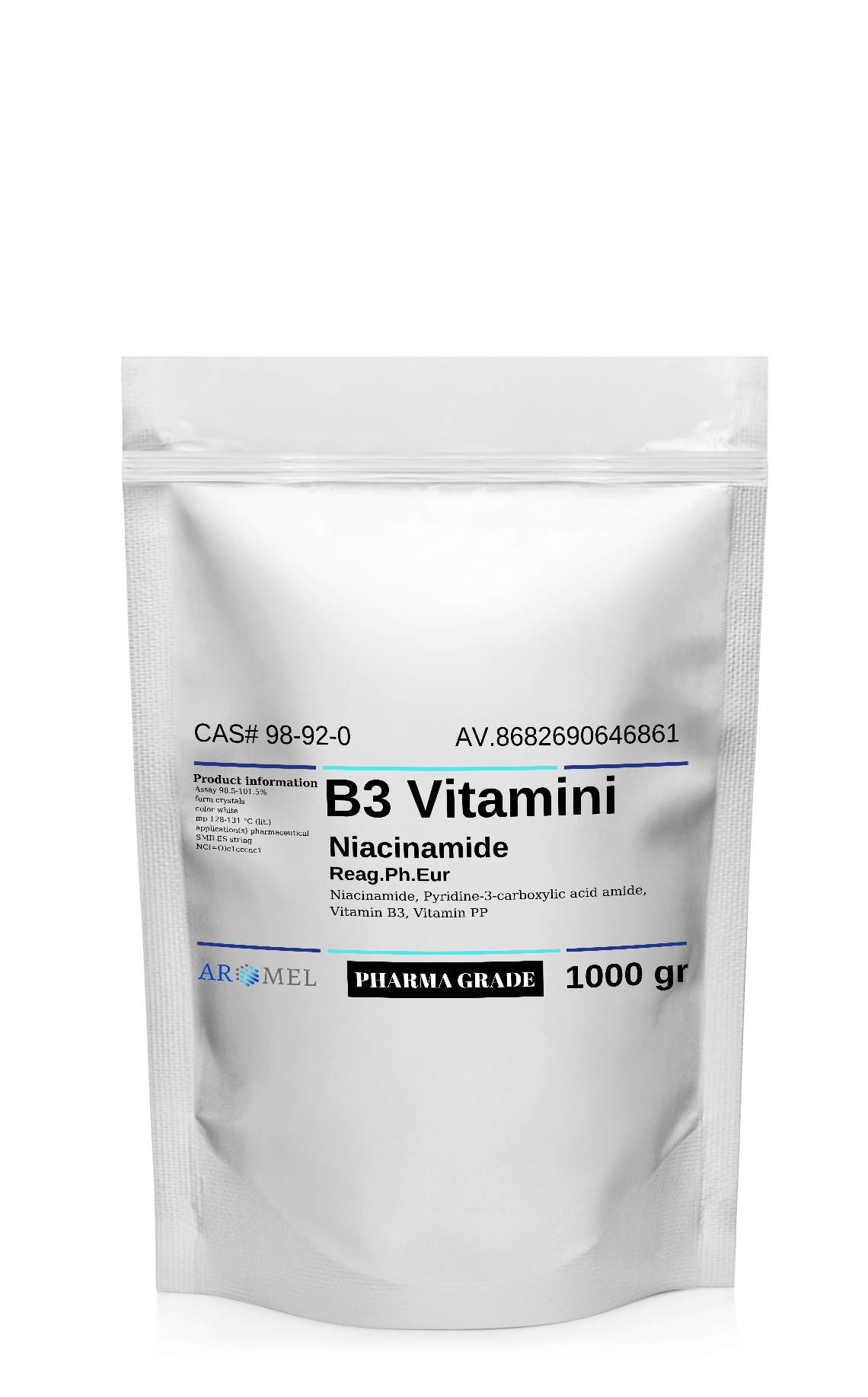 Aromel B3 Vitamini Niyasin | 1 Kg | Niacin