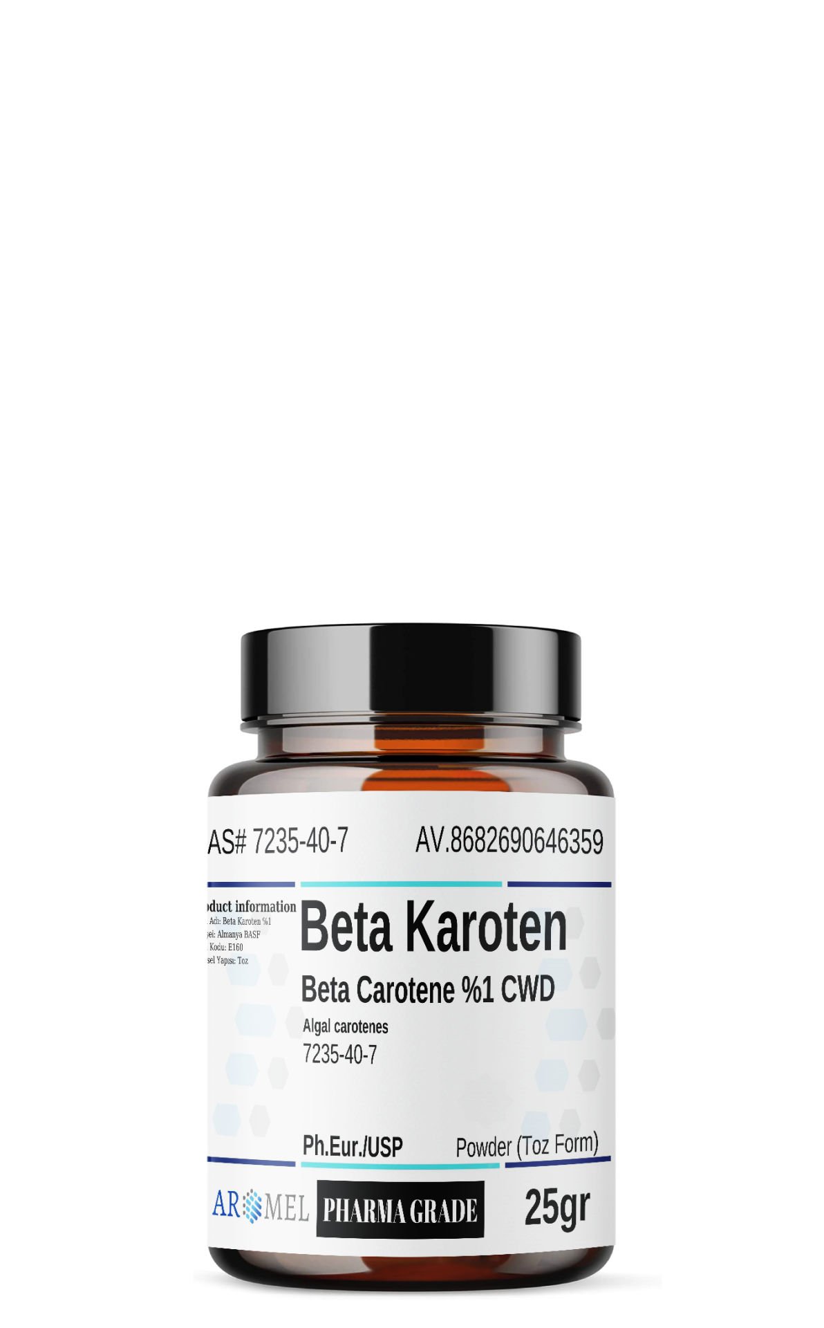 Aromel Beta Karoten | 25 gr | Beta Carotene %1 CWD