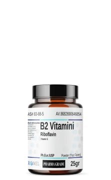Aromel B2 Vitamini Riboflavin | 25 gr | Riboflavin Vitamin G
