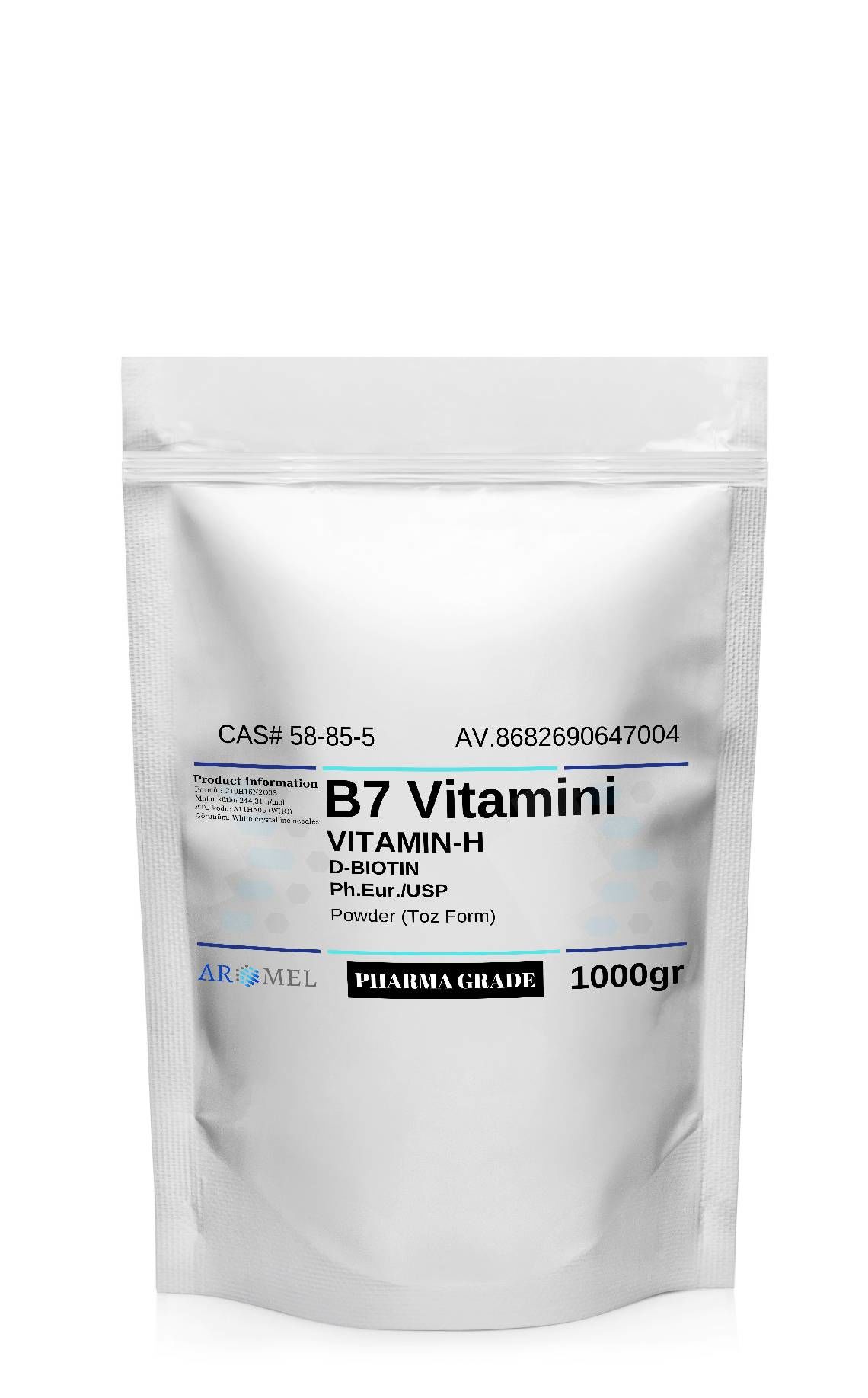 Aromel B7 Vitamini Biyotin % 2 | 1 Kg | H Vitamini D-BIOTIN %2