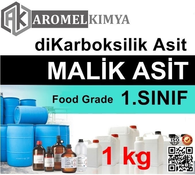 Malik Asit Dikarboksilik Asit | 1 kg | Food Grade | Malic Acid