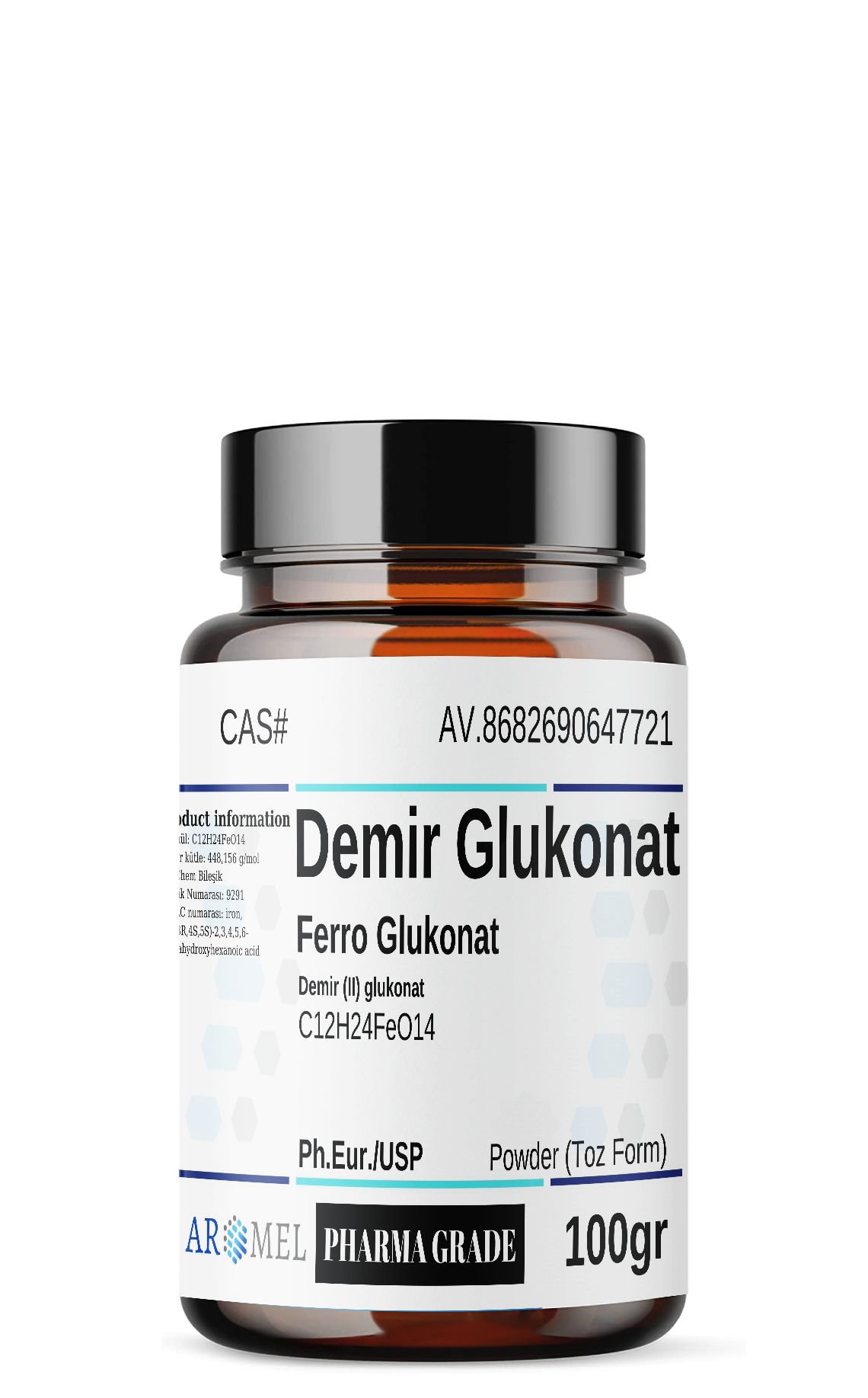 Aromel Demir Glukonat | 100 gr | Ferro Glukonat