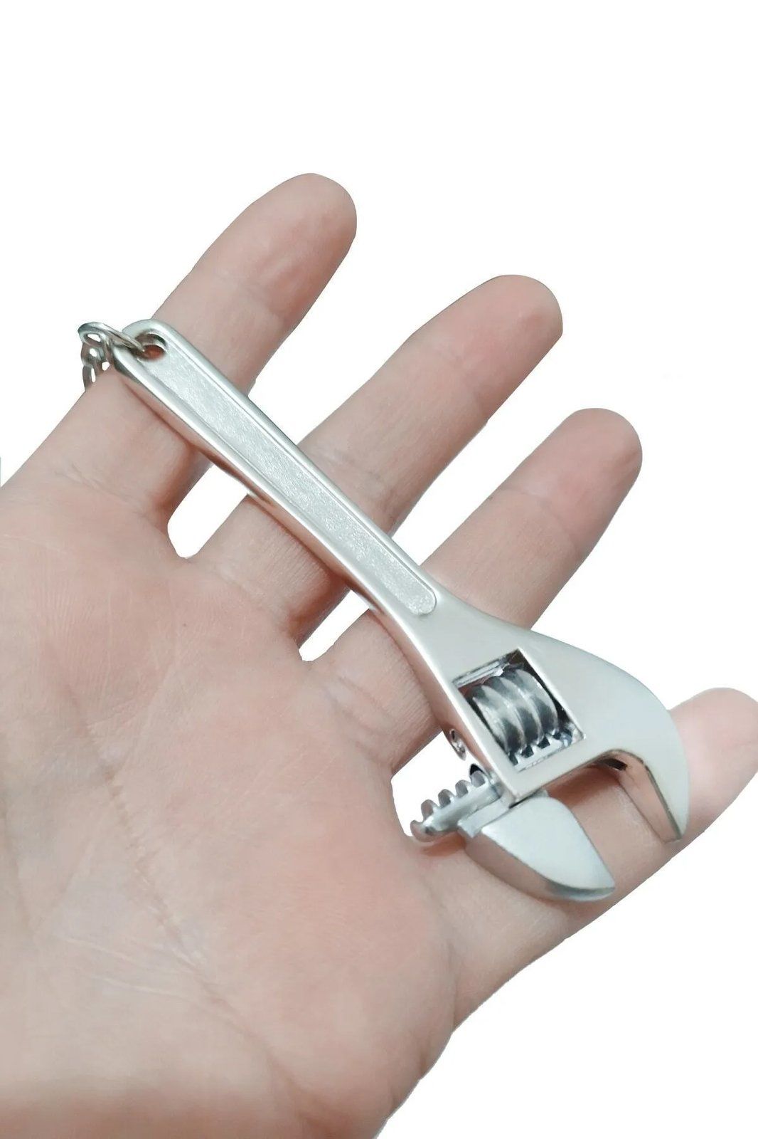 Kurbağacık Ingiliz Anahtarı Tasarımında Büyük Boy Döküm 15cm Metal Anahtarlık 1 Adet