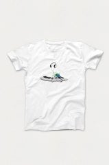 Piyano Kulaklık Beyaz Tshirt Unisex