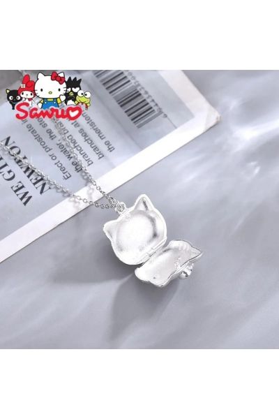 Hello Kitty Açılabilir Kedi Kapaklı Kolye