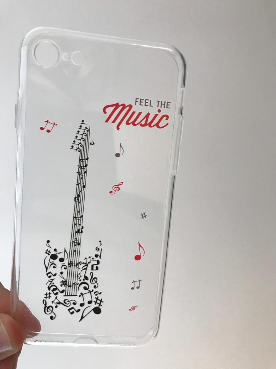 Gitar Şeffaf Telefon Kılıfı İphone 8