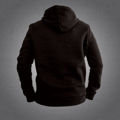 Mikrofon Kapüşonlu Sweatshirt Hoodie Siyah