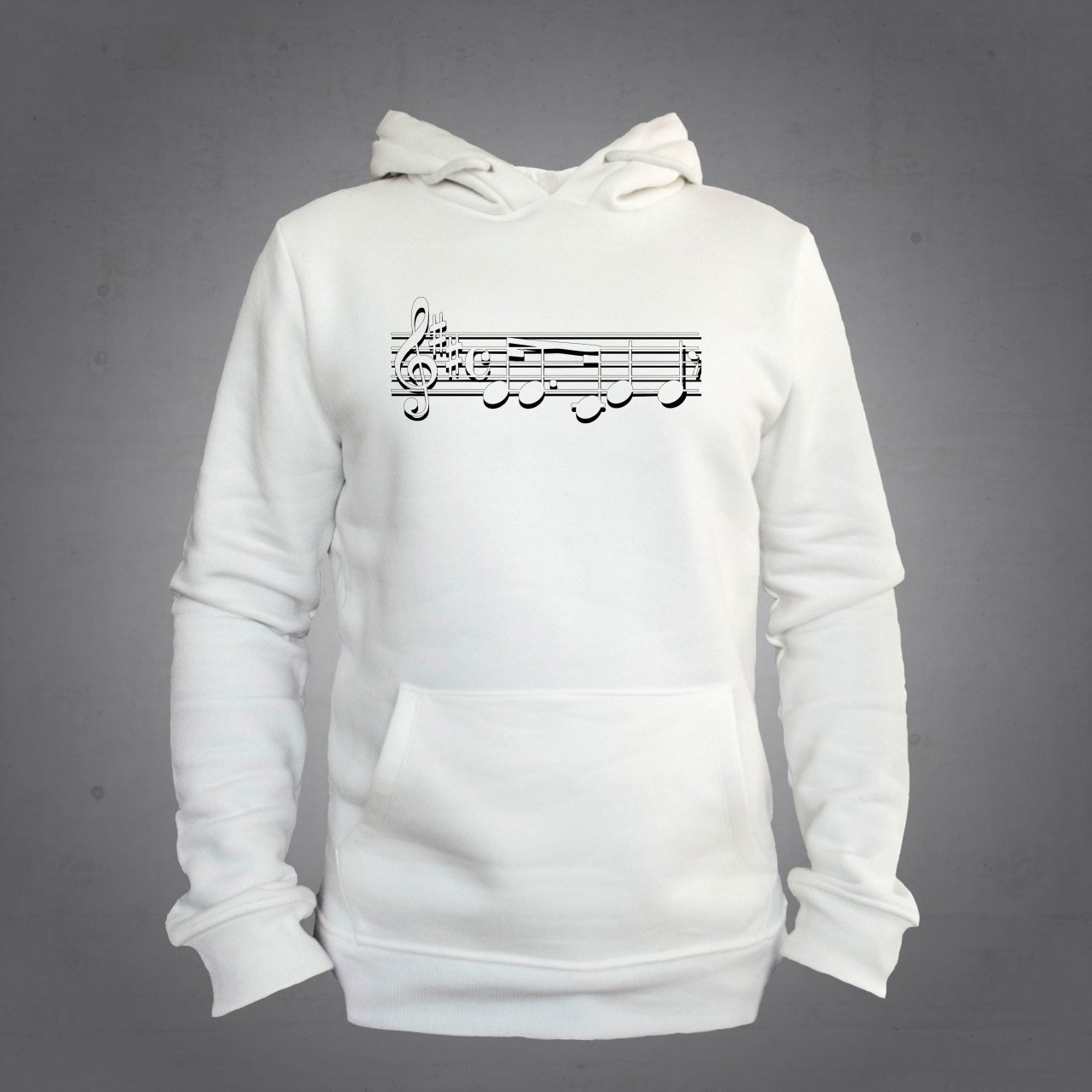 Notalar Kapüşonlu Sweatshirt Hoodie Ekru