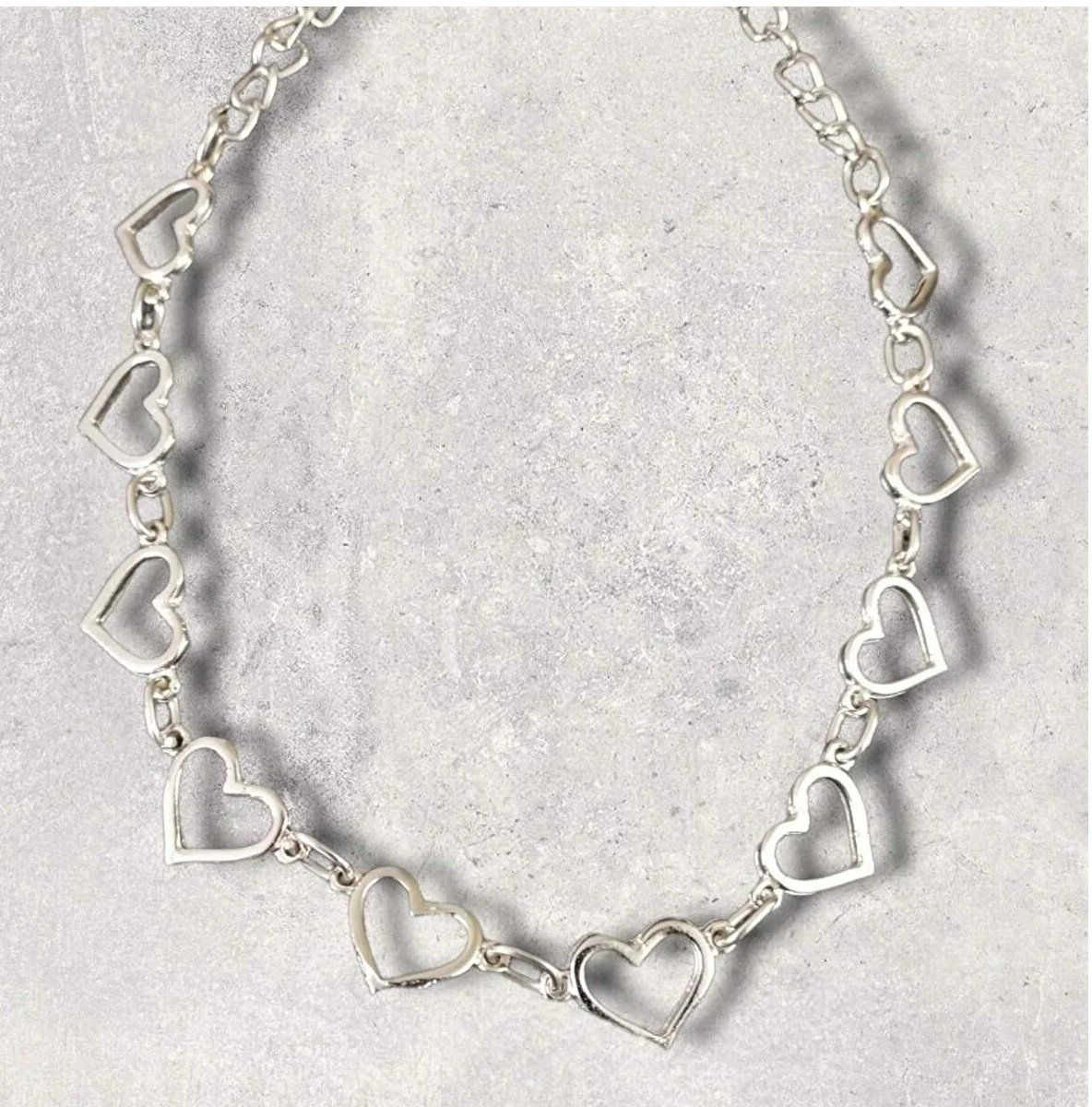 Chain Heart Kalp Sevgili Hediye Kolye