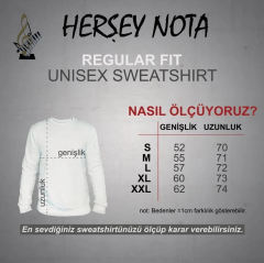 Anime Ay Savaşçısı Nota Piyano Unisex Sweatshirt