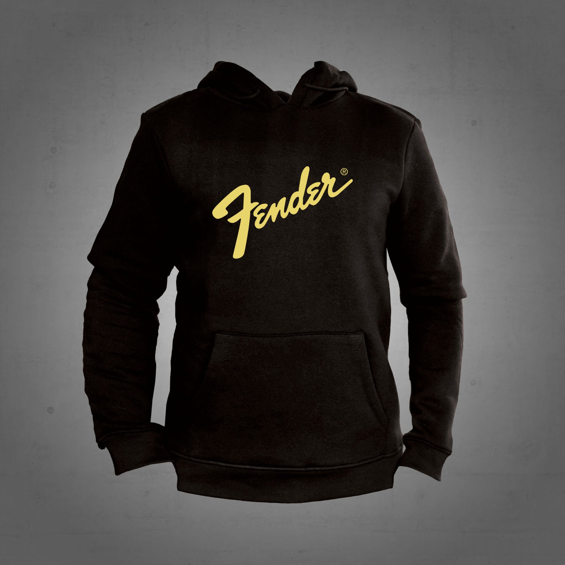 Fender Siyah Kapüşonlu Sweatshirt Hoddie