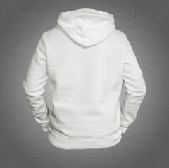 Nota Kuş Beyaz Kapüşonlu Sweatshirt Hoddie