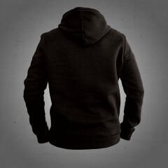 Nota Kuş Siyah Kapüşonlu Sweatshirt Hoddie