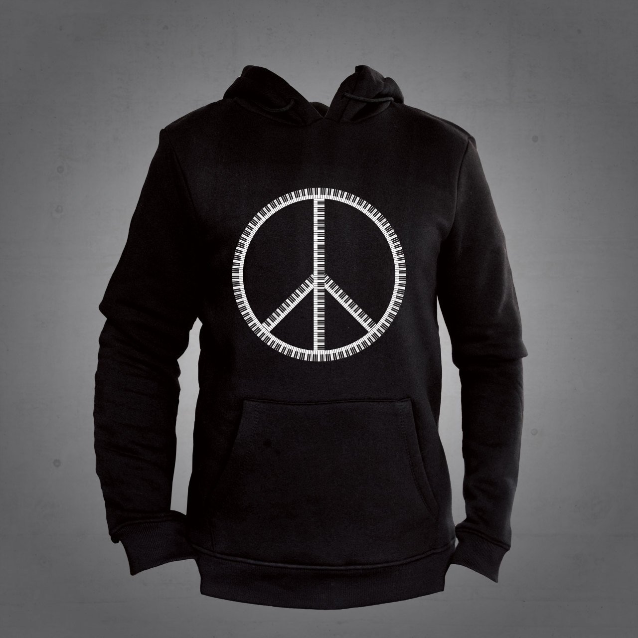 Barış Simgesi Kapüşonlu Sweatshirt Hoodie