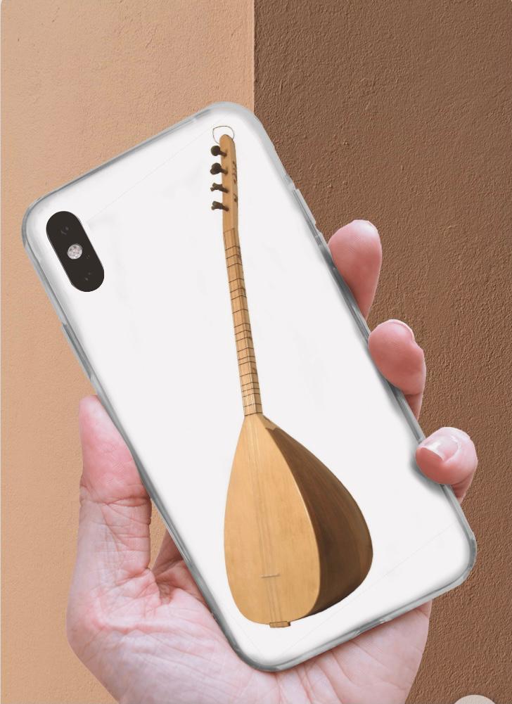 Saz Desenli iPhone Telefon Kılıfı