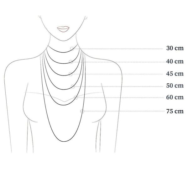 Gotik Kalp Şeklinde Kırmızı Kadın Kolye 60 cm Gümüş Kaplama