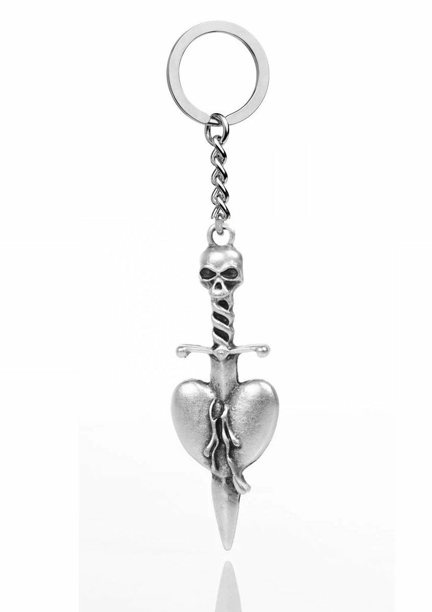 Gotik Dagger In The Heart Metal Anahtarlık Özel