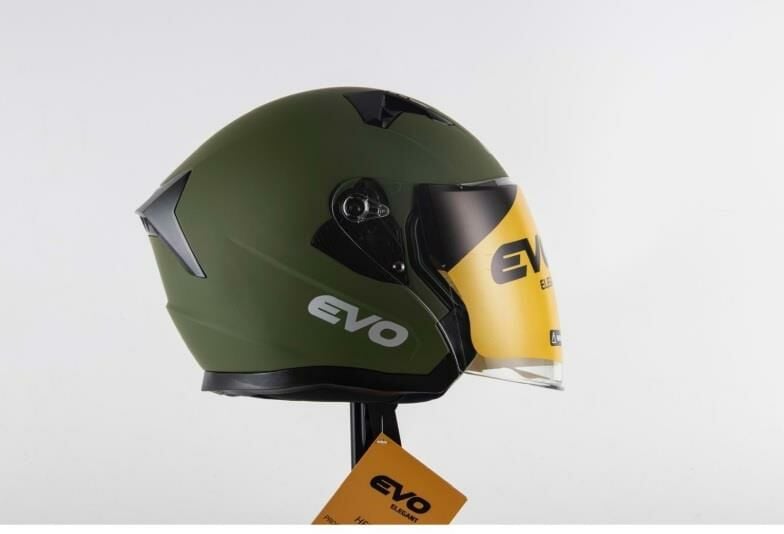 EVO ELEGANT 528 ÇENESİZ GÖZLÜKLÜ MOTOSİKLET KASKI