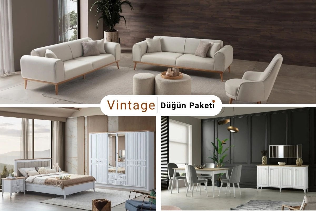 VİNTAGE DÜĞÜN PAKETİ