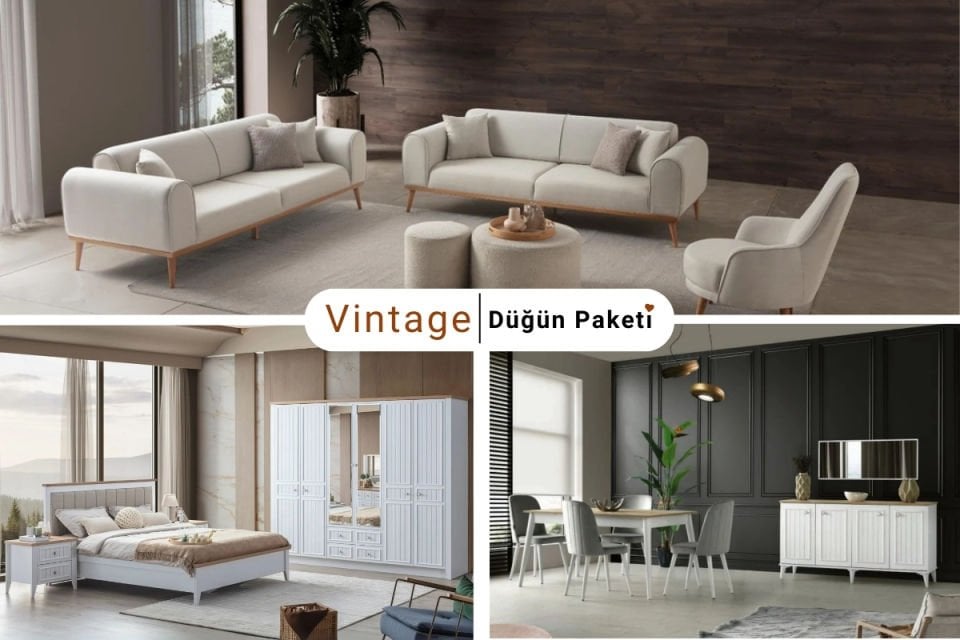 VİNTAGE DÜĞÜN PAKETİ