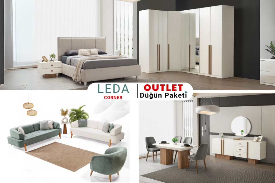OUTLET | LEDA CORNER DÜĞÜN PAKETİ