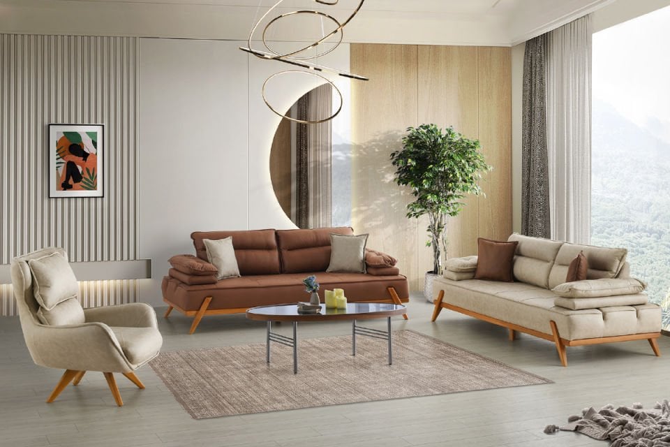KONFOR SALON TAKIMI 3 + 3 + 1 + 1 ( Tam Takım )