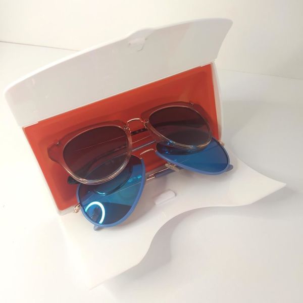 Gözlük Kabı Kutusu Katlanabilir Güneş ve Numaralı Gözlük Saklama Kutusu Gözlük Çantası