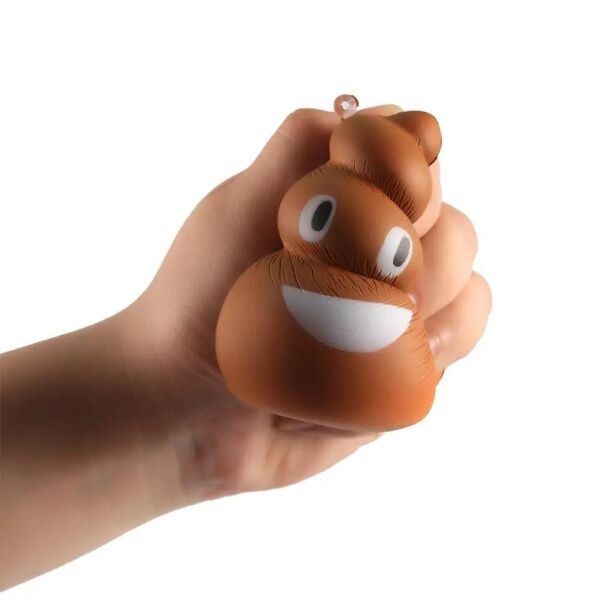 Anahtarlık Sevimli Yavaş Yükselen Squishy Poo Oyuncak Çanta Süsü