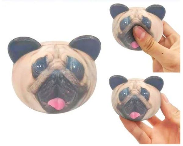 Anahtarlık 3D Hayvan Yüzlü Köpek Squishy Sukuşi Yavaş Yükselen Çanta Süsü