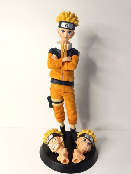 Anime Naruto Uzumaki 25 cm Değişim Kafa Karakter Figür Oyuncak Biblo